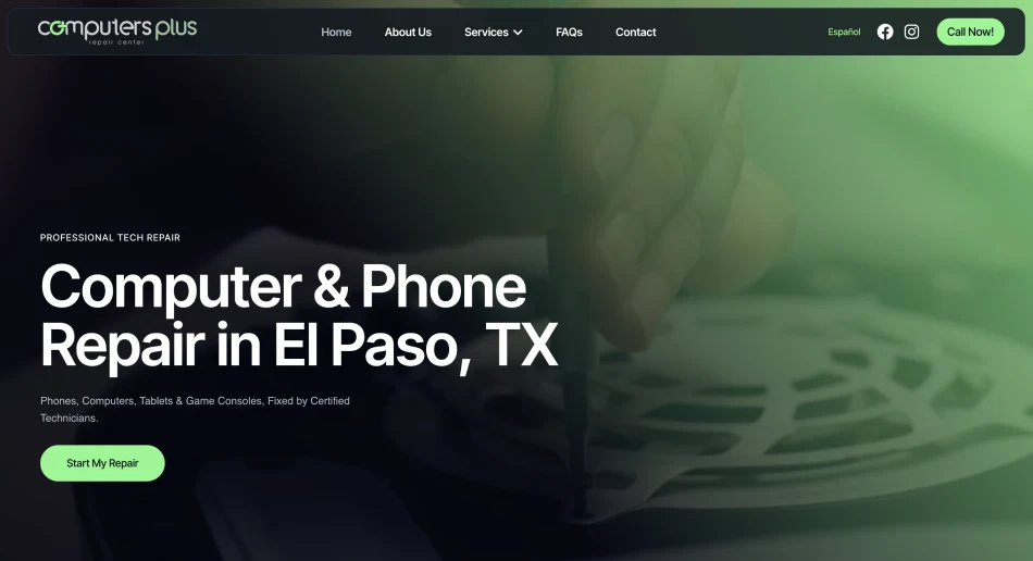 Computer plus website design