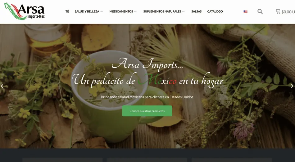 ARSA Imports Website Design