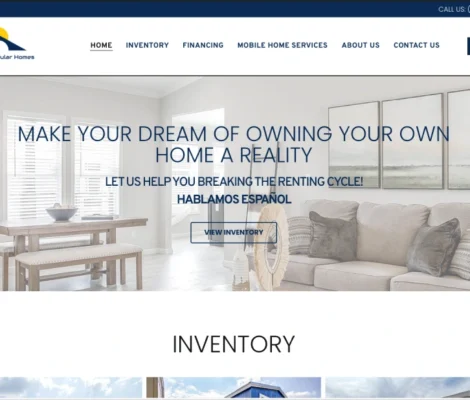 Suncity Modular Home Website Design