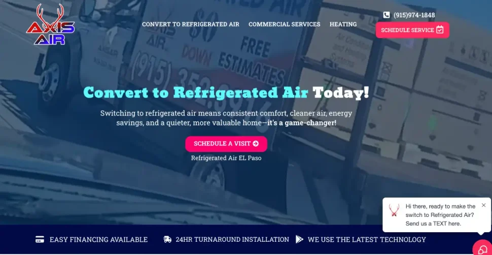 Home service web design -