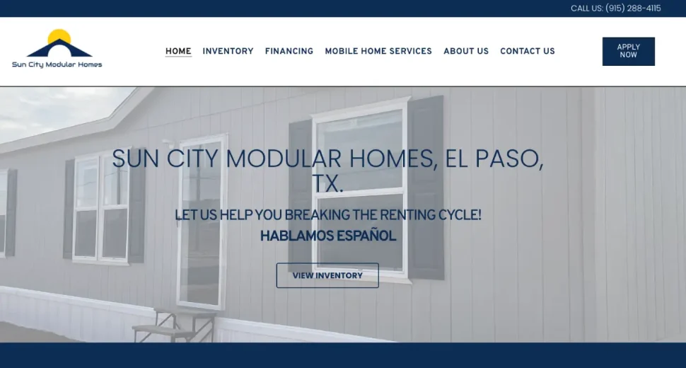 Home service web design -