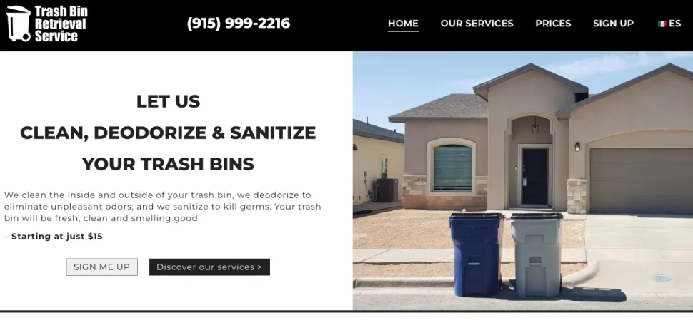 Home service web design -