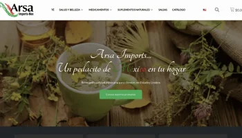 Arsa imports website design