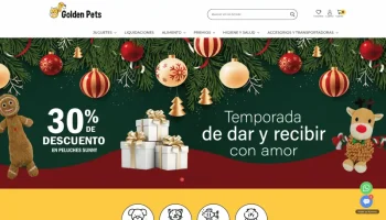 Golden pets ecommerce website design