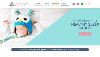Owl night website design